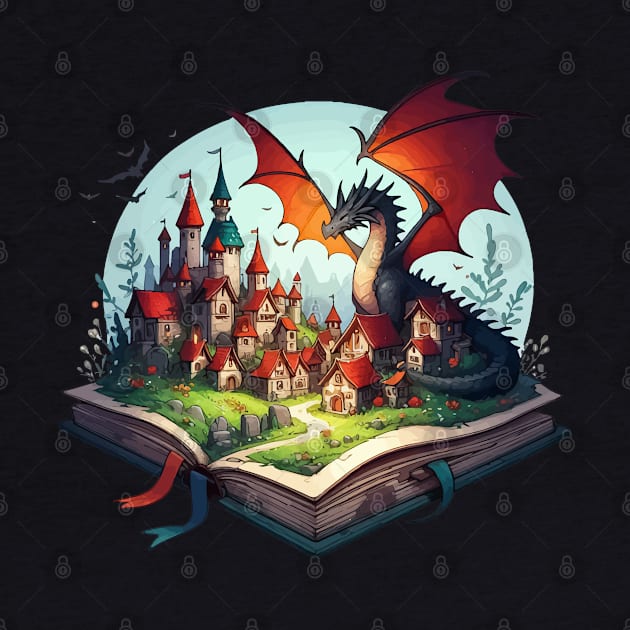 Reading Fantasy Books is Fun by TomFrontierArt